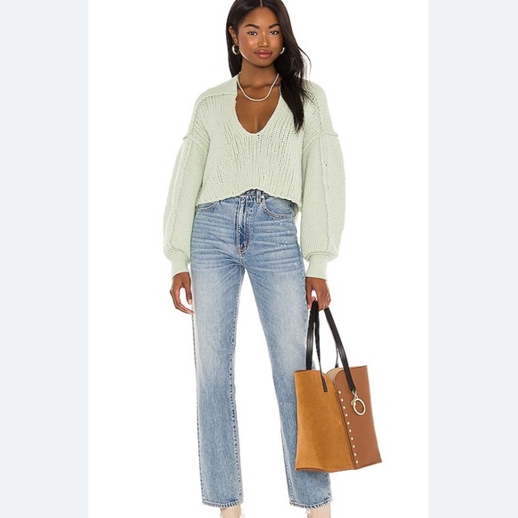 Free People Sweaters - Free People Sea Bright Pullover Lime